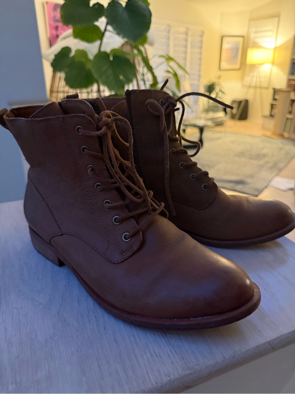 Kork Ease Calista Lace up bootie size 11 natural